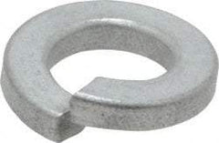 Value Collection - 3/8", 0.377" ID, 0.115" Thick Split Lock Washer - Grade 2 Spring Steel, Zinc-Plated Finish, 0.377" Min ID, 0.385" Max ID, 0.688" Max OD - All Tool & Supply