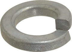 Value Collection - 1/2", 0.502" ID, 0.151" Thick Split Lock Washer - Grade 2 Spring Steel, Zinc-Plated Finish, 0.502" Min ID, 0.512" Max ID, 0.879" Max OD - All Tool & Supply