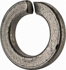 Value Collection - 9/16", 0.564" ID, 0.17" Thick Split Lock Washer - Grade 2 Spring Steel, Zinc-Plated Finish, 0.564" Min ID, 0.574" Max ID, 0.975" Max OD - All Tool & Supply