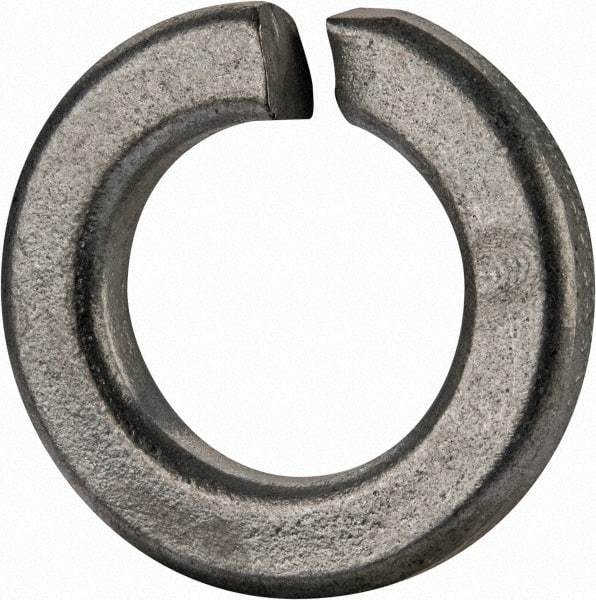 Value Collection - 5/8", 0.628" ID, 0.188" Thick Split Lock Washer - Grade 2 Spring Steel, Zinc-Plated Finish, 0.628" Min ID, 0.641" Max ID, 1.087" Max OD - All Tool & Supply