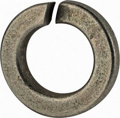 Value Collection - 7/8", 0.878" ID, 0.266" Thick Split Lock Washer - Grade 2 Spring Steel, Zinc-Plated Finish, 0.878" Min ID, 0.894" Max ID, 1.489" Max OD - All Tool & Supply