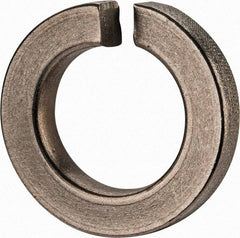 Value Collection - 1", 1.003" ID, 0.306" Thick Split Lock Washer - Grade 2 Spring Steel, Zinc-Plated Finish, 1.003" Min ID, 1.024" Max ID, 1.705" Max OD - All Tool & Supply