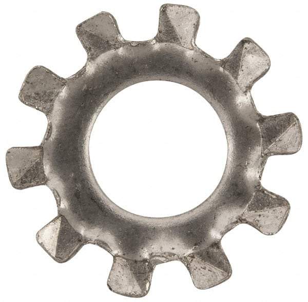 Value Collection - 5/16" Screw, 0.326" ID, Stainless Steel External Tooth Lock Washer - 0.601" OD, Uncoated, Grade 18-8 - All Tool & Supply