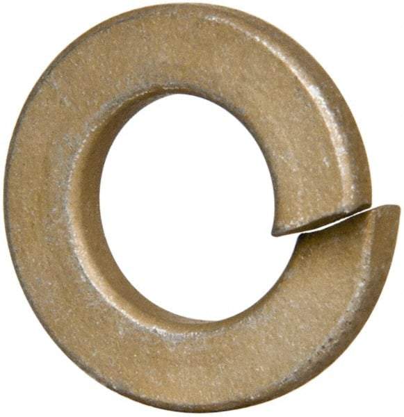 Value Collection - 5/16", 0.314" ID, 0.078" Thick Split Lock Washer - Grade 2 Spring Steel, Zinc Yellow Dichromate Finish, 0.314" Min ID, 0.322" Max ID, 0.583" Max OD - All Tool & Supply