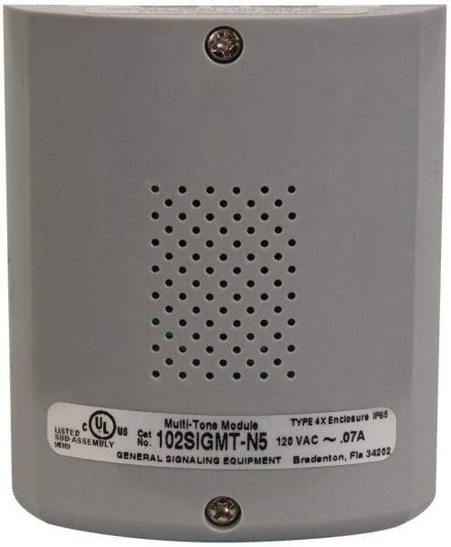 Edwards Signaling - 120 VAC, Base Mount Signal Combination Tone Card - 3R, 4X NEMA Rated, IP54 Ingress Rating, 0.05 Amp, 79 dB at 10 Ft. to 89 dB at 1m Adjustable Output, For Use with 102 Series Stacklights - All Tool & Supply