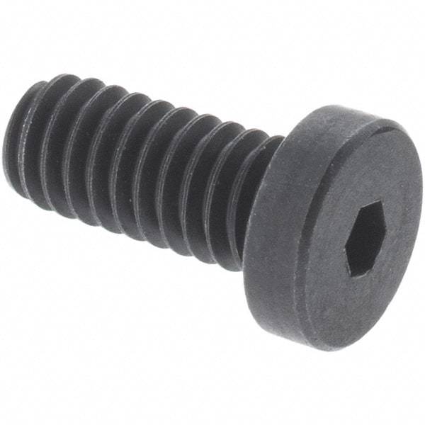 Value Collection - M12x1.75 Metric Coarse Hex Socket Drive, Low Socket Cap Screw - Grade 10.9 Alloy Steel, Black Oxide Finish, Partially Threaded, 60mm Length Under Head - All Tool & Supply