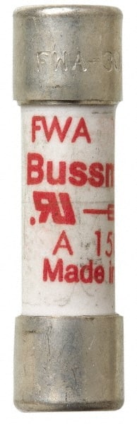 Cartridge Fast-Acting Fuse: 50 A, 50.8 mm OAL, 20.6 mm Dia 100 kA at AC/DC