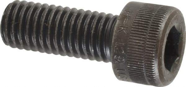 Holo-Krome - M10x1.50 Metric Coarse Hex Socket Drive, Socket Cap Screw - Grade 12.9 Alloy Steel, Black Oxide Finish, Fully Threaded, 25mm Length Under Head - All Tool & Supply