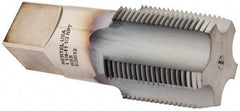 Hertel - 1-1/4 - 11-1/2 NPT Thread, 5 Flute Standard Pipe Tap - 4" OAL, 1-3/4" Thread Length, 1-5/16" Shank Diam, TiCN Finish, High Speed Steel - Exact Industrial Supply