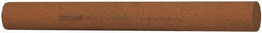 Norton - 6" Long x 5/8" Diam x 5/8" Thick, Aluminum Oxide Sharpening Stone - Round, Medium Grade - All Tool & Supply