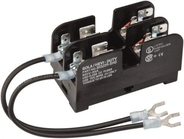 Sola/Hevi-Duty - 250 VAC, 15 Amp, Fuse Block - All Tool & Supply