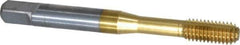 OSG - M6x1.00 Metric Coarse D5 Thread Limit Bottoming Thread Forming Tap - Cobalt, TiN Finish, 2-1/2" OAL, 1" Thread Length, Right Hand Thread, Series HY-PRO NRT - All Tool & Supply