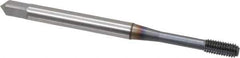 OSG - M3x0.50 Metric Coarse D5 Thread Limit Bottoming Thread Forming Tap - Powdered Metal High Speed Steel, TiCN Finish, 1-15/16" OAL, 5/8" Thread Length, Right Hand Thread, Series EXOTAP NRT - All Tool & Supply