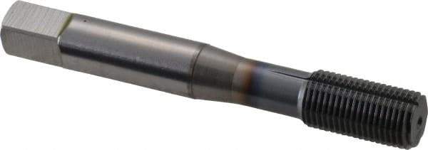 OSG - M10x1.00 Metric Fine D9 Thread Limit Bottoming Thread Forming Tap - Powdered Metal High Speed Steel, TiCN Finish, 2-15/16" OAL, 1-1/4" Thread Length, Right Hand Thread, Series EXOTAP NRT - All Tool & Supply