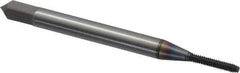 OSG - M1.6x0.35 Metric Coarse D5 Thread Limit Modified Bottoming Thread Forming Tap - Powdered Metal High Speed Steel, TiCN Finish, 1-5/8" OAL, 5/16" Thread Length, Right Hand Thread, Series EXOTAP NRT - All Tool & Supply