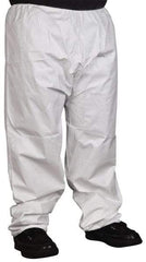 PRO-SAFE - Size XL, Microporous Spun Bonded Polyolefin General Purpose Work Pants - White - All Tool & Supply