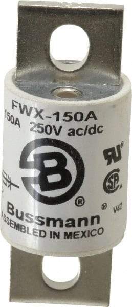 Cooper Bussmann - 250 VAC/VDC, 150 Amp, Fast-Acting Semiconductor/High Speed Fuse - Stud Mount Mount, 3-1/8" OAL, 200 (RMS), 50 at DC kA Rating, 1-7/32" Diam - All Tool & Supply