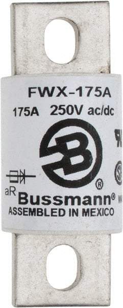 Cooper Bussmann - 250 VAC/VDC, 175 Amp, Fast-Acting Semiconductor/High Speed Fuse - Stud Mount Mount, 3-1/8" OAL, 200 (RMS), 50 at DC kA Rating, 1-7/32" Diam - All Tool & Supply