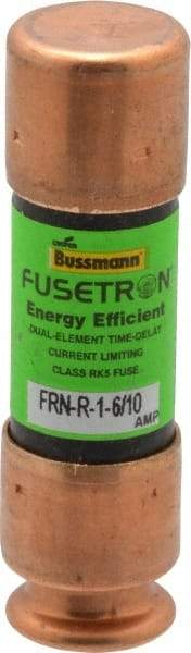 Cooper Bussmann - 125 VDC, 250 VAC, 1.6 Amp, Time Delay General Purpose Fuse - Fuse Holder Mount, 50.8mm OAL, 20 at DC, 200 (RMS) kA Rating, 9/16" Diam - All Tool & Supply