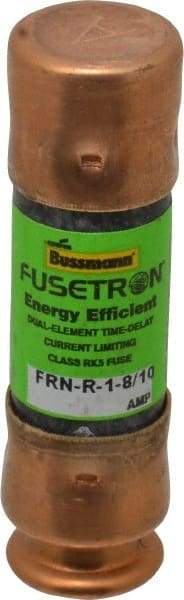 Cooper Bussmann - 125 VDC, 250 VAC, 1.8 Amp, Time Delay General Purpose Fuse - Fuse Holder Mount, 50.8mm OAL, 20 at DC, 200 (RMS) kA Rating, 9/16" Diam - All Tool & Supply