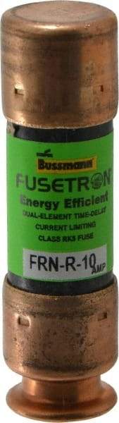 Cooper Bussmann - 125 VDC, 250 VAC, 10 Amp, Time Delay General Purpose Fuse - Fuse Holder Mount, 50.8mm OAL, 20 at DC, 200 (RMS) kA Rating, 9/16" Diam - All Tool & Supply