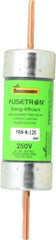 Cooper Bussmann - 125 VDC, 250 VAC, 125 Amp, Time Delay General Purpose Fuse - Bolt-on Mount, 7-1/8" OAL, 20 at DC, 200 (RMS) kA Rating, 1-9/16" Diam - All Tool & Supply