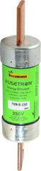 Cooper Bussmann - 125 VDC, 250 VAC, 150 Amp, Time Delay General Purpose Fuse - Bolt-on Mount, 7-1/8" OAL, 20 at DC, 200 (RMS) kA Rating, 1-9/16" Diam - All Tool & Supply