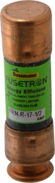 Cooper Bussmann - 125 VDC, 250 VAC, 17.5 Amp, Time Delay General Purpose Fuse - Fuse Holder Mount, 50.8mm OAL, 20 at DC, 200 (RMS) kA Rating, 9/16" Diam - All Tool & Supply