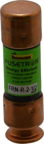 Cooper Bussmann - 125 VDC, 250 VAC, 2.5 Amp, Time Delay General Purpose Fuse - Fuse Holder Mount, 50.8mm OAL, 20 at DC, 200 (RMS) kA Rating, 9/16" Diam - All Tool & Supply