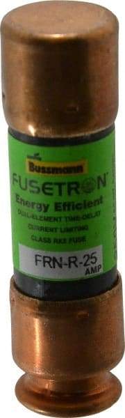 Cooper Bussmann - 125 VDC, 250 VAC, 25 Amp, Time Delay General Purpose Fuse - Fuse Holder Mount, 50.8mm OAL, 20 at DC, 200 (RMS) kA Rating, 9/16" Diam - All Tool & Supply