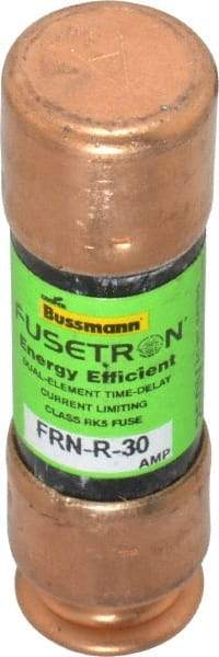 Cooper Bussmann - 125 VDC, 250 VAC, 30 Amp, Time Delay General Purpose Fuse - Fuse Holder Mount, 50.8mm OAL, 20 at DC, 200 (RMS) kA Rating, 9/16" Diam - All Tool & Supply