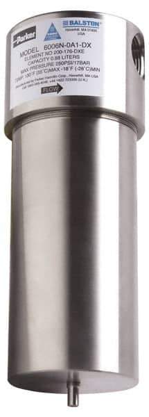 Parker - 1" Port, 12" High x 4" Wide, FRL Filter with Stainless Steel Bowl & Automatic Drain - 175 Max psi, 120°F Max - All Tool & Supply