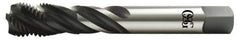 OSG - 1-1/2 - 8 UNS 5 Flute 2B Modified Bottoming Spiral Flute Tap - Vanadium High Speed Steel, Oxide Finish, 200mm OAL, Right Hand Flute, Right Hand Thread, Series 13015 - All Tool & Supply