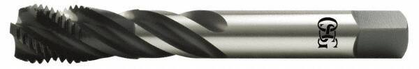 OSG - 7/8-14 UNF 4 Flute 2B Modified Bottoming Spiral Flute Tap - High Speed Steel, Oxide Finish, 125mm OAL, Right Hand Flute, Right Hand Thread, Series 13015 - All Tool & Supply