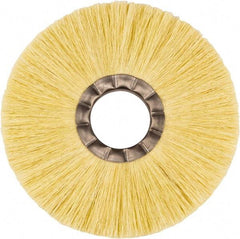 Weiler - 8" OD, 2" Arbor Hole, Natural Fiber Wheel Brush - 5/8" Face Width, 2-1/2" Trim Length, 5,000 RPM - All Tool & Supply