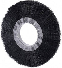 Weiler - 6" OD, 2" Arbor Hole, Nylon Wheel Brush - 3/4" Face Width, 1-1/2" Trim Length, 0.016" Filament Diam, 6,000 RPM - All Tool & Supply