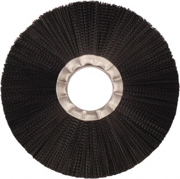 Weiler - 8" OD, 2" Arbor Hole, Nylon Wheel Brush - 3/4" Face Width, 2-1/2" Trim Length, 0.02" Filament Diam, 5,000 RPM - All Tool & Supply