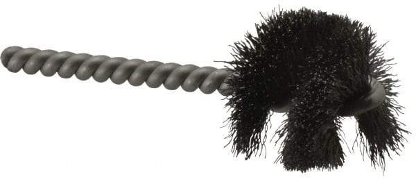 Weiler - 1-1/4" Diam Helical Steel Tube Brush - 0.008" Filament Diam, 1" Brush Length, 3-1/2" OAL, 1/4" Diam Stainless Steel Shank - All Tool & Supply