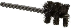 Weiler - 1" Diam Helical Stainless Steel Tube Brush - 0.008" Filament Diam, 1" Brush Length, 3-1/2" OAL, 1/4" Diam Stainless Steel Shank - All Tool & Supply