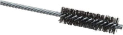 Weiler - 3/4" Diam Helical Steel Tube Brush - Double Spiral, 0.0104" Filament Diam, 2-1/2" Brush Length, 5-1/2" OAL, 1/4" Diam Shank - All Tool & Supply