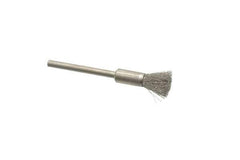 Weiler - 1/4" Brush Diam, Crimped, End Brush - 1/8" Diam Shank, 37,000 Max RPM - All Tool & Supply