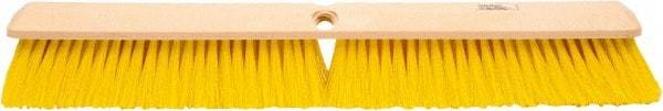 Weiler - 24" General Purpose Polypropylene Push Broom - 3" Bristle Length, Foam Block, Threaded Handle Connection, Handle Sold Separately - All Tool & Supply