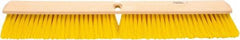 Weiler - 24" General Purpose Polypropylene Push Broom - 3" Bristle Length, Foam Block, Threaded Handle Connection, Handle Sold Separately - All Tool & Supply