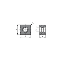 Milling Insert:  LNHX 1106PNSR CTL3215,  CTL3215,  Cubic Boron Nitride N/A Finish,