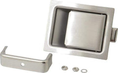 Made in USA - 5" Long x 2.68" Wide x 1-15/16" High, Paddle Latch - Stainless Steel, with Brushed Finish - All Tool & Supply