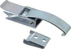 Made in USA - 3.34" Long x 0.89" Wide x 0.570" High, Draw Latch - Steel, with Zinc Plate, Bright Chromate Dip Finish - All Tool & Supply