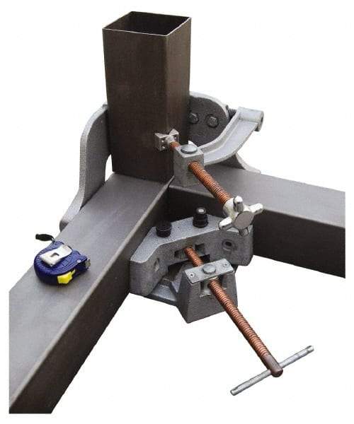 Strong Hand Tools - Fixed Angle, 3 Axes, 5.32" Long, 2-1/4" Jaw Height, 4-3/4" Max Capacity, Steel Angle & Corner Clamp - 90° Clamping Angle - All Tool & Supply