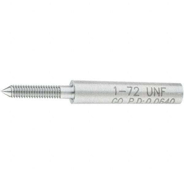 SPI - #1-72, Class 2B, 3B, Single End Plug Thread Go Gage - Steel, Size 000 Handle Not Included - All Tool & Supply