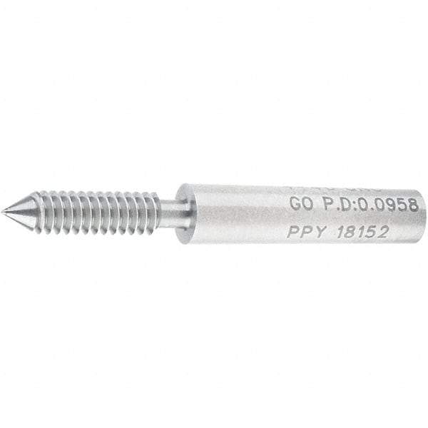 SPI - #4-40, Class 2B, 3B, Single End Plug Thread Go Gage - Steel, Size 00 Handle Not Included - All Tool & Supply