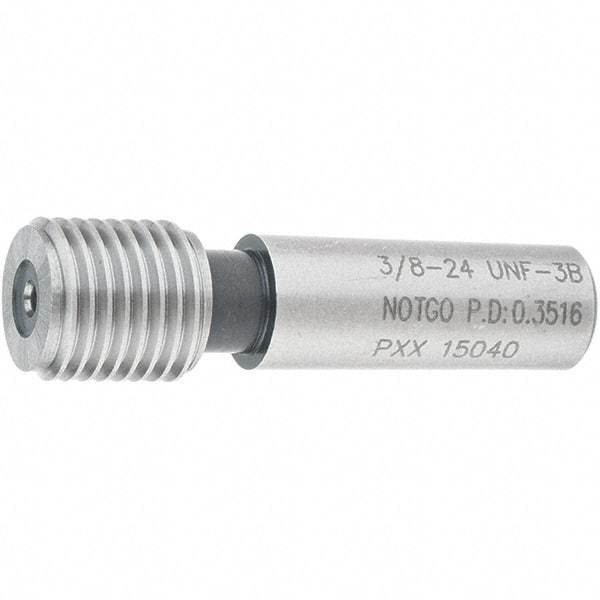 SPI - 3/8-24, Class 3B, Single End Plug Thread No Go Gage - Steel, Size 2 Handle Not Included - All Tool & Supply